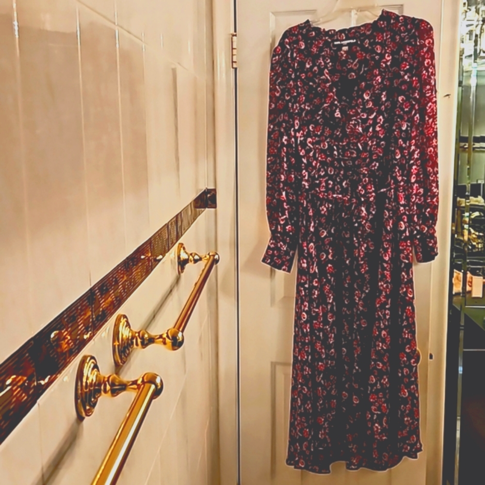 Karl Lagerfeld size 16/XL purple floral dress